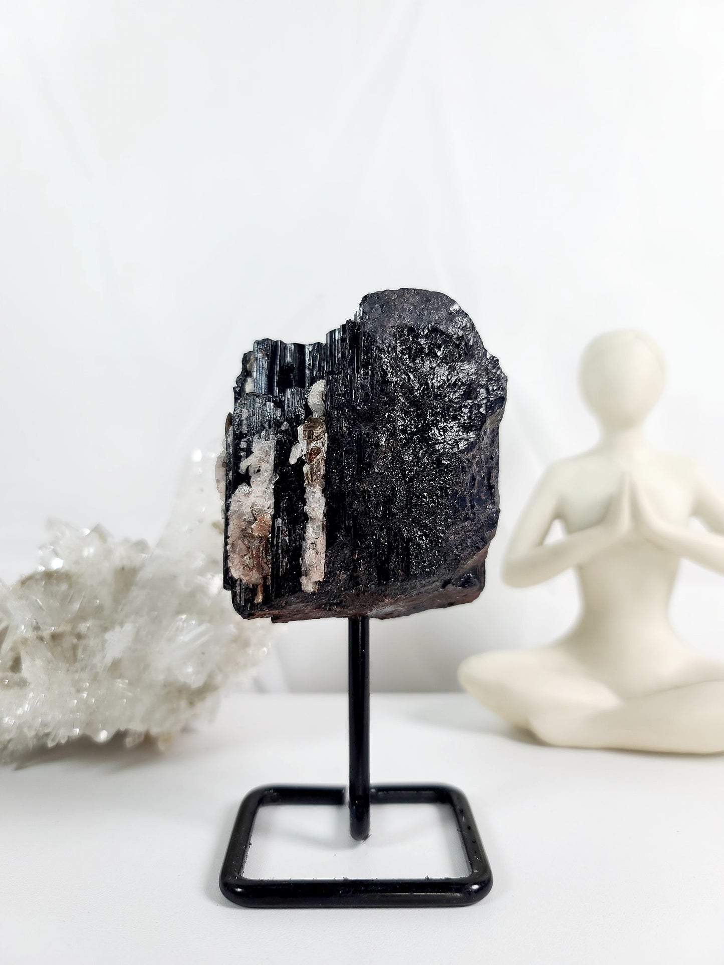 Black Tourmaline On Stand