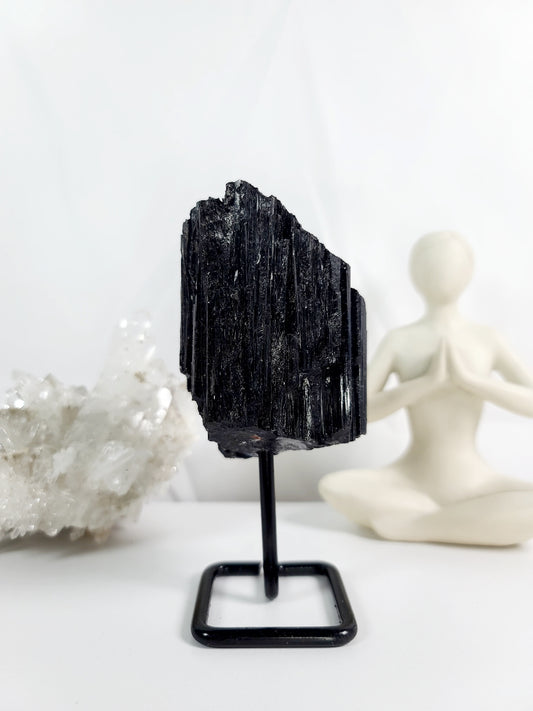 Black Tourmaline On Stand